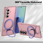 For Samsung Galaxy Z Fold7 5G Case Magnetic Kickstand Dual-Hinge Shockproof PC Phone Cover