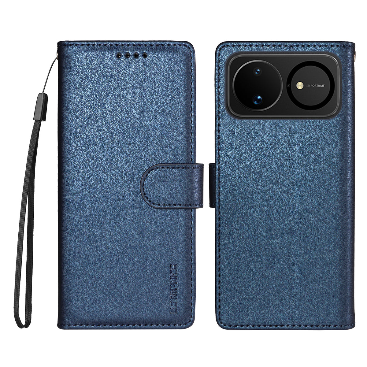 BETOPNICE för Huawei nova 16 5G 006-skal RFID-blockerande plånboksfodral i läder med handledsrem