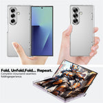For Samsung Galaxy Z Fold7 5G Case Dual-Hinge Scratch Resistant Hard PC Phone Back Cover