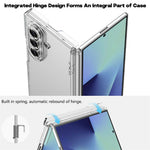 For Samsung Galaxy Z Fold7 5G Case Dual-Hinge Scratch Resistant Hard PC Phone Back Cover