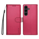 BETOPNICE for Samsung Galaxy S24 FE 006 Case RFID Blocking Wallet Stand Leather Phone Cover with Wrist Strap
