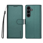 BETOPNICE for Samsung Galaxy S24 FE 006 Case RFID Blocking Wallet Stand Leather Phone Cover with Wrist Strap