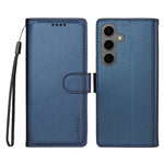 BETOPNICE for Samsung Galaxy S24 / Galaxy S25 006 Case RFID Blocking Wallet Stand Leather Phone Cover with Wrist Strap