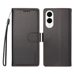 BETOPNICE for Samsung Galaxy S25 Edge 006 Case RFID Blocking Wallet Stand Leather Phone Cover with Wrist Strap