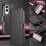 BETOPNICE for Samsung Galaxy S25 Edge 006 Case RFID Blocking Wallet Stand Leather Phone Cover with Wrist Strap