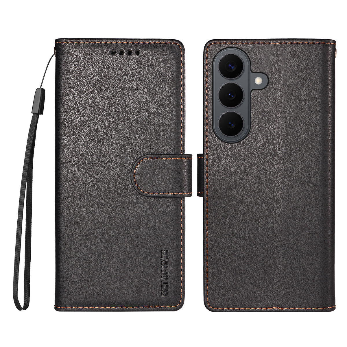 BETOPNICE til Samsung Galaxy S26+ 006 Etui RFID-blokerende pung Stå-funktion Lædertelefoncover med håndrem