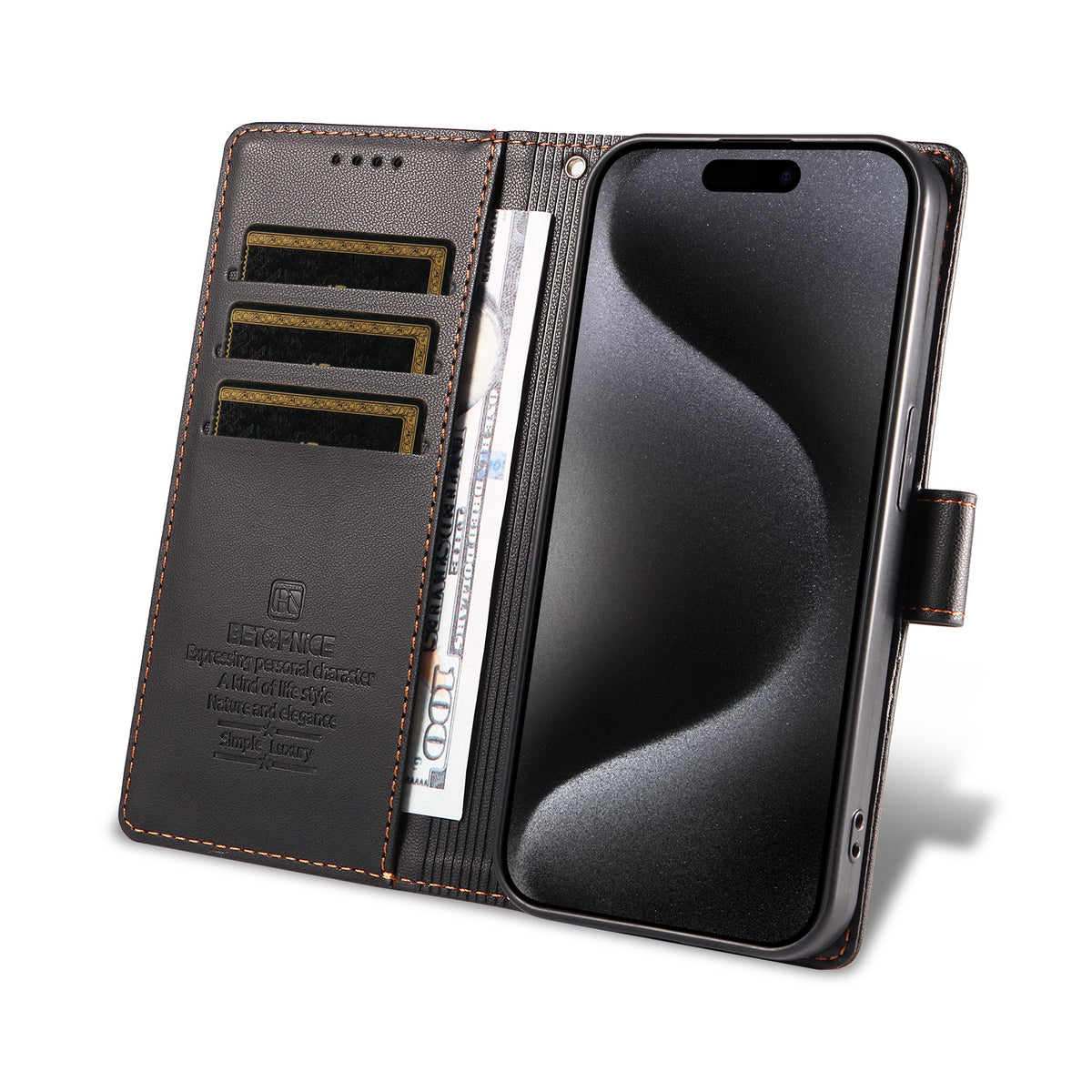 BETOPNICE til Samsung Galaxy S26+ 006 Etui RFID-blokerende pung Stå-funktion Lædertelefoncover med håndrem
