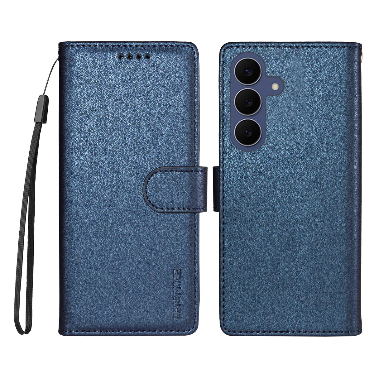 BETOPNICE för Samsung Galaxy S26 FE 006 Skal RFID-blockerande plånboksfodral i läder med handledsrem