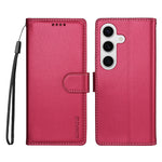BETOPNICE for Samsung Galaxy S24+ / Galaxy S25+ 006 Case RFID Blocking Wallet Stand Leather Phone Cover with Wrist Strap