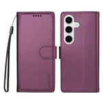 BETOPNICE for Samsung Galaxy S24+ / Galaxy S25+ 006 Case RFID Blocking Wallet Stand Leather Phone Cover with Wrist Strap