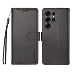 BETOPNICE for Samsung Galaxy S25 Ultra 006 Case RFID Blocking Wallet Stand Leather Phone Cover with Wrist Strap