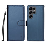 BETOPNICE for Samsung Galaxy S25 Ultra 006 Case RFID Blocking Wallet Stand Leather Phone Cover with Wrist Strap