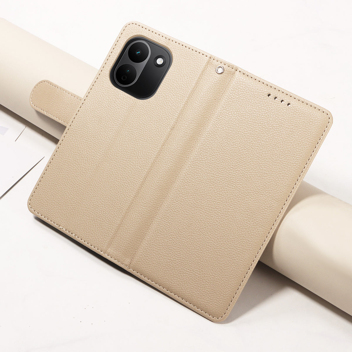 For Xiaomi Redmi Note 17 Pro+ 5G Case RFID Blocking 3 Card Slots PU Leather Phone Cover with Wrist Strap