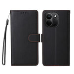 For Xiaomi Redmi Note 17 Pro+ 5G Case RFID Blocking 3 Card Slots PU Leather Phone Cover with Wrist Strap