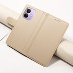 For Xiaomi Redmi Note 17 Pro 5G Case RFID Blocking 3 Card Slots PU Leather Phone Cover with Wrist Strap