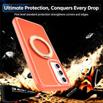 For Samsung Galaxy A27 5G Magnetic Case Rotating Kickstand PC + TPU Anti-Drop Phone Cover