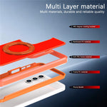 For Samsung Galaxy A27 5G Magnetic Case Rotating Kickstand PC + TPU Anti-Drop Phone Cover