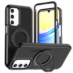 For Samsung Galaxy A27 5G Magnetic Case Rotating Kickstand PC + TPU Anti-Drop Phone Cover