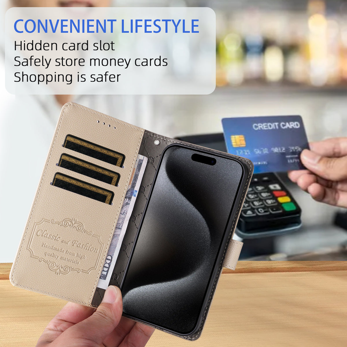 For Huawei nova 16 5G Case RFID Blocking 3 Card Slots PU Leather Phone Cover with Wrist Strap