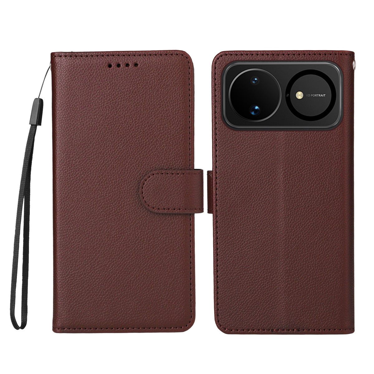 For Huawei nova 16 5G Case RFID Blocking 3 Card Slots PU Leather Phone Cover with Wrist Strap