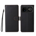 For Huawei nova 16 5G Case RFID Blocking 3 Card Slots PU Leather Phone Cover with Wrist Strap