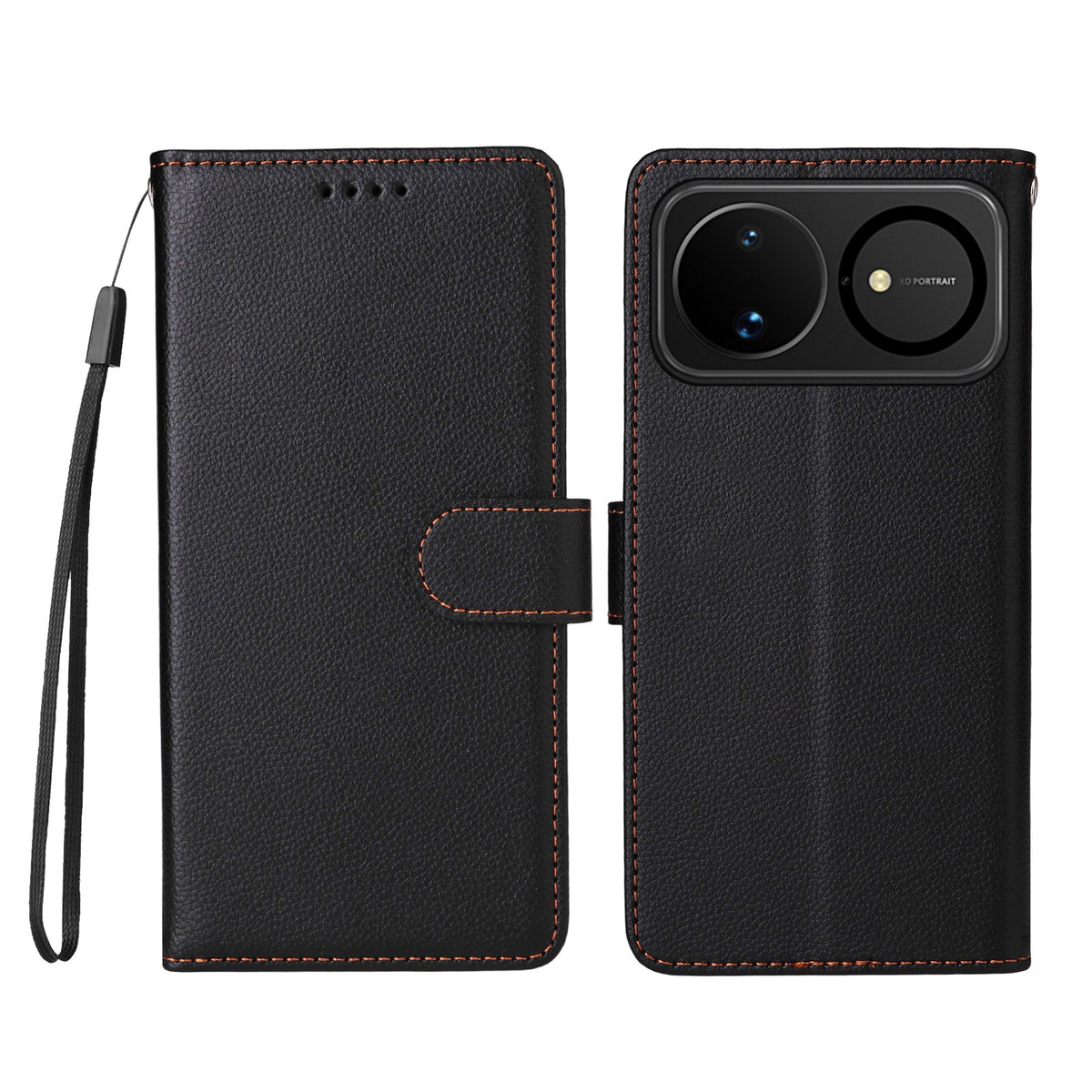 For Huawei nova 16 5G Case RFID Blocking 3 Card Slots PU Leather Phone Cover with Wrist Strap