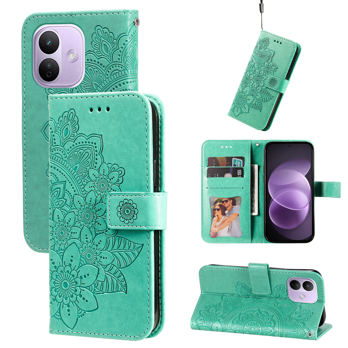 For Xiaomi Redmi Note 17 Pro 5G Case Floral Pattern PU Leather Wallet Stand Phone Cover
