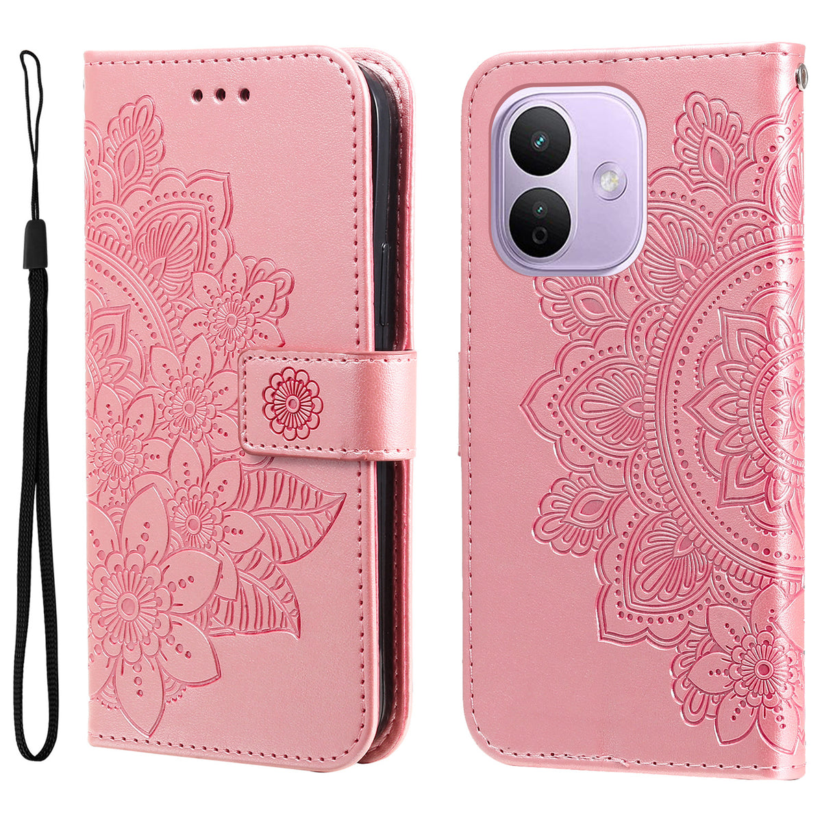 For Xiaomi Redmi Note 17 Pro 5G Case Floral Pattern PU Leather Wallet Stand Phone Cover