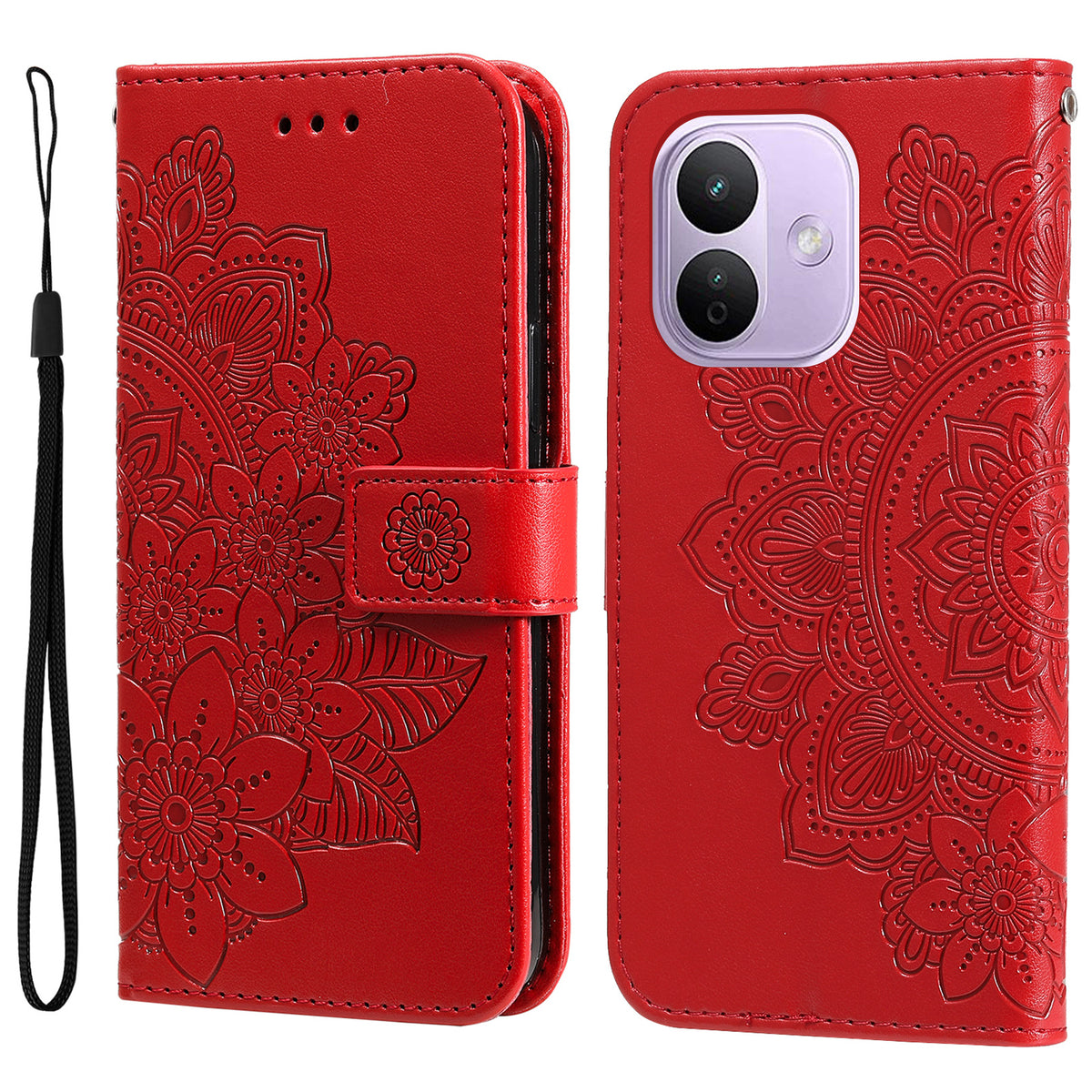 For Xiaomi Redmi Note 17 Pro 5G Case Floral Pattern PU Leather Wallet Stand Phone Cover