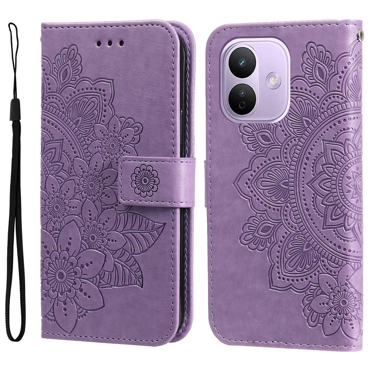 For Xiaomi Redmi Note 17 Pro 5G Case Floral Pattern PU Leather Wallet Stand Phone Cover