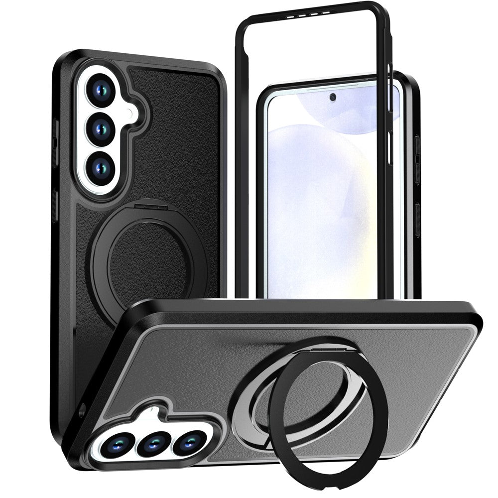 Samsung Galaxy S26+ Magnetiskt skal Roterande stativ PC + TPU Fallskyddande mobilskal