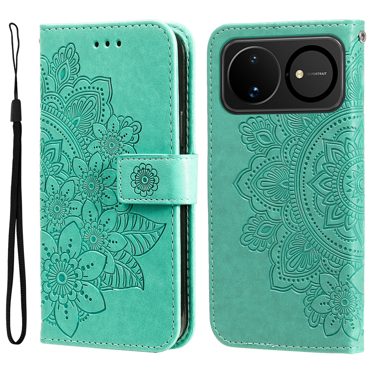 Huawei Nova 16 5G Skal Blommönster PU Läder Plånboksfodral