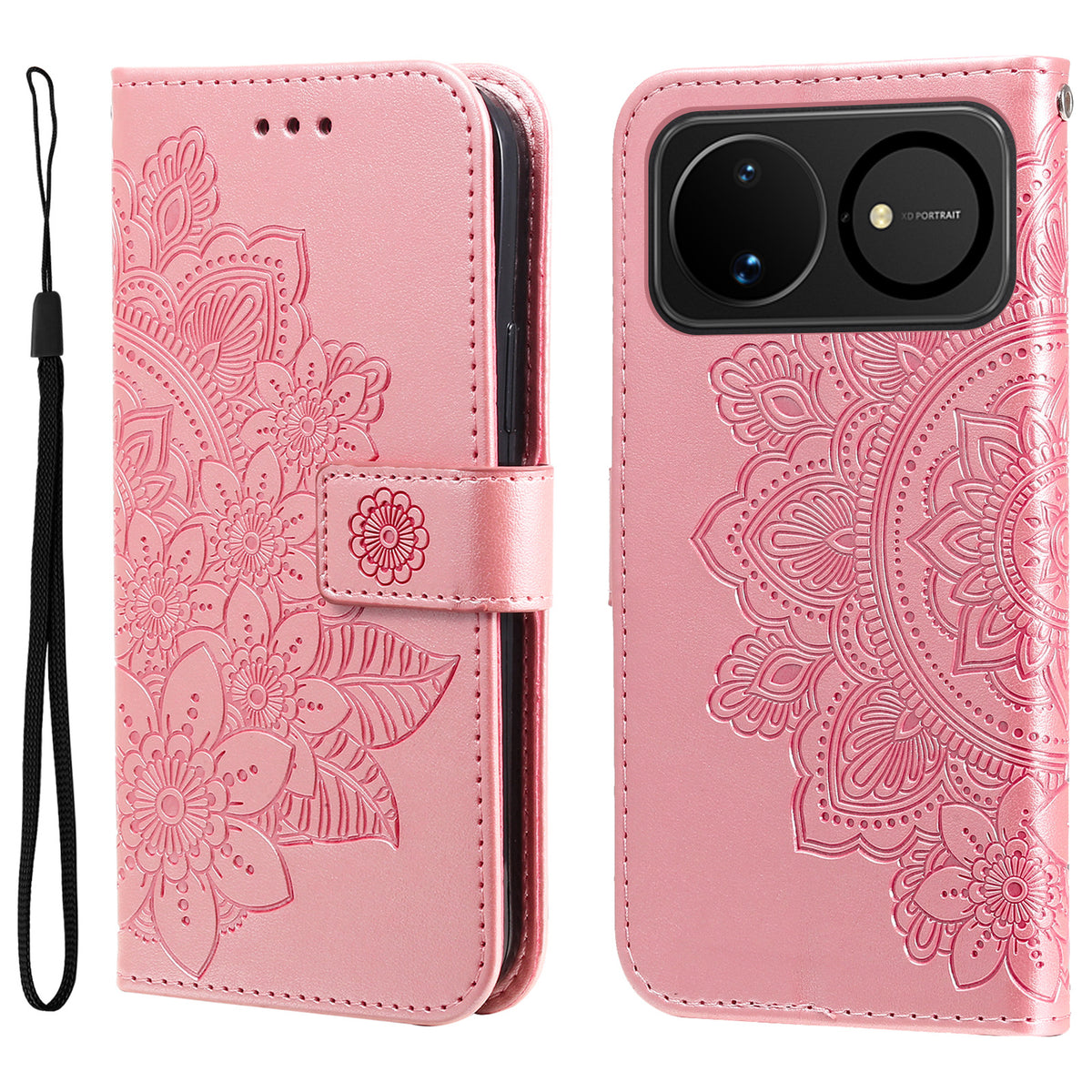 Huawei Nova 16 5G Skal Blommönster PU Läder Plånboksfodral