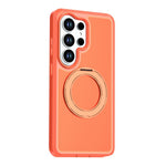 Samsung Galaxy S25 Ultra Magnetiskt Skal Roterande Stativ PC + TPU Fallskyddande Mobilskal