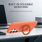Samsung Galaxy S25 Ultra Magnetiskt Skal Roterande Stativ PC + TPU Fallskyddande Mobilskal