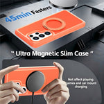 Samsung Galaxy S25 Ultra Magnetiskt Skal Roterande Stativ PC + TPU Fallskyddande Mobilskal