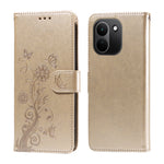 For Xiaomi Redmi Note 17 Pro+ 5G Leather Case Butterfly Floral Imprint Wallet Stand Cover
