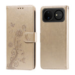 For Huawei nova 16 5G Leather Case Butterfly Floral Imprint Wallet Stand Cover