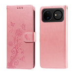 For Huawei nova 16 5G Leather Case Butterfly Floral Imprint Wallet Stand Cover