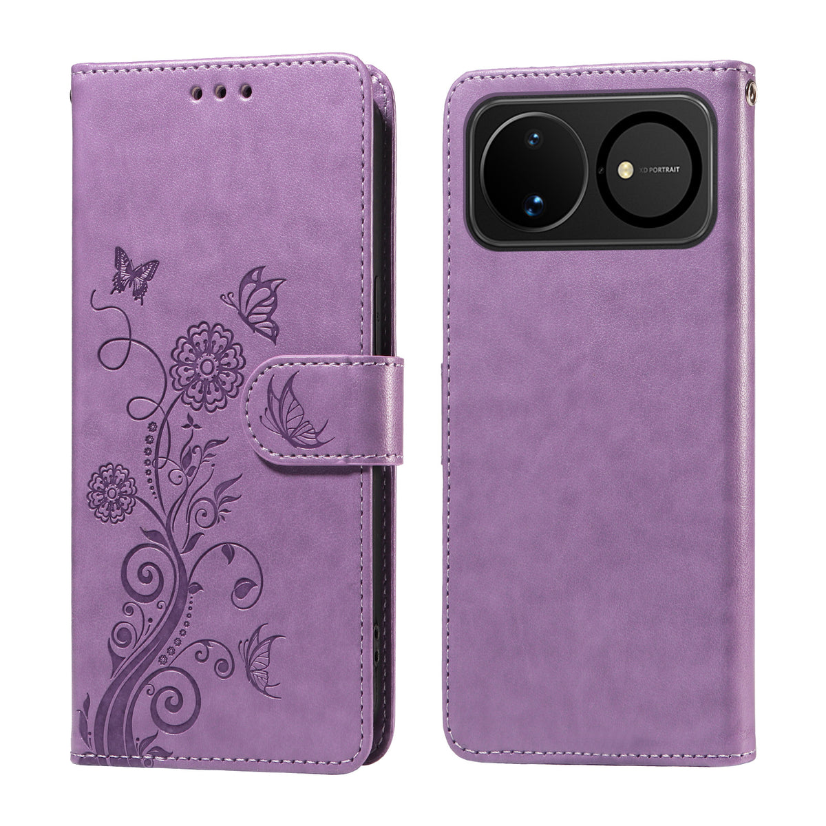 For Huawei nova 16 5G Leather Case Butterfly Floral Imprint Wallet Stand Cover