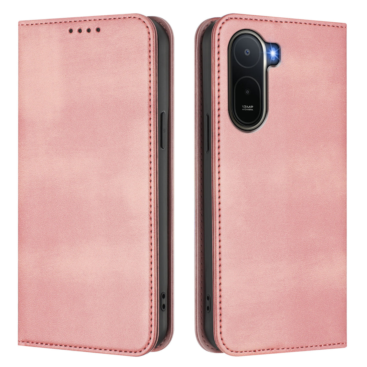 Xiaomi Redmi A7 Pro 4G (171.56mm) / Xiaomi Redmi A7 Pro 5G / Xiaomi Poco C85x 5G / Xiaomi Poco C81 4G Plånboksfodral Retro Textur RFID-blockerande läderfodral
