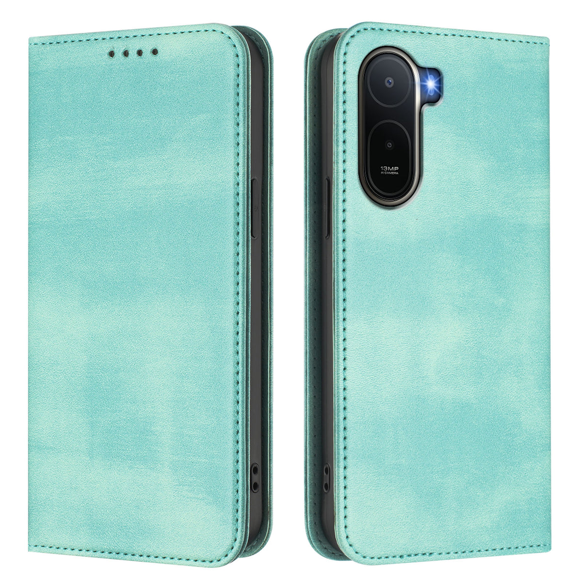 Xiaomi Redmi A7 Pro 4G (171.56mm) / Xiaomi Redmi A7 Pro 5G / Xiaomi Poco C85x 5G / Xiaomi Poco C81 4G Plånboksfodral Retro Textur RFID-blockerande läderfodral