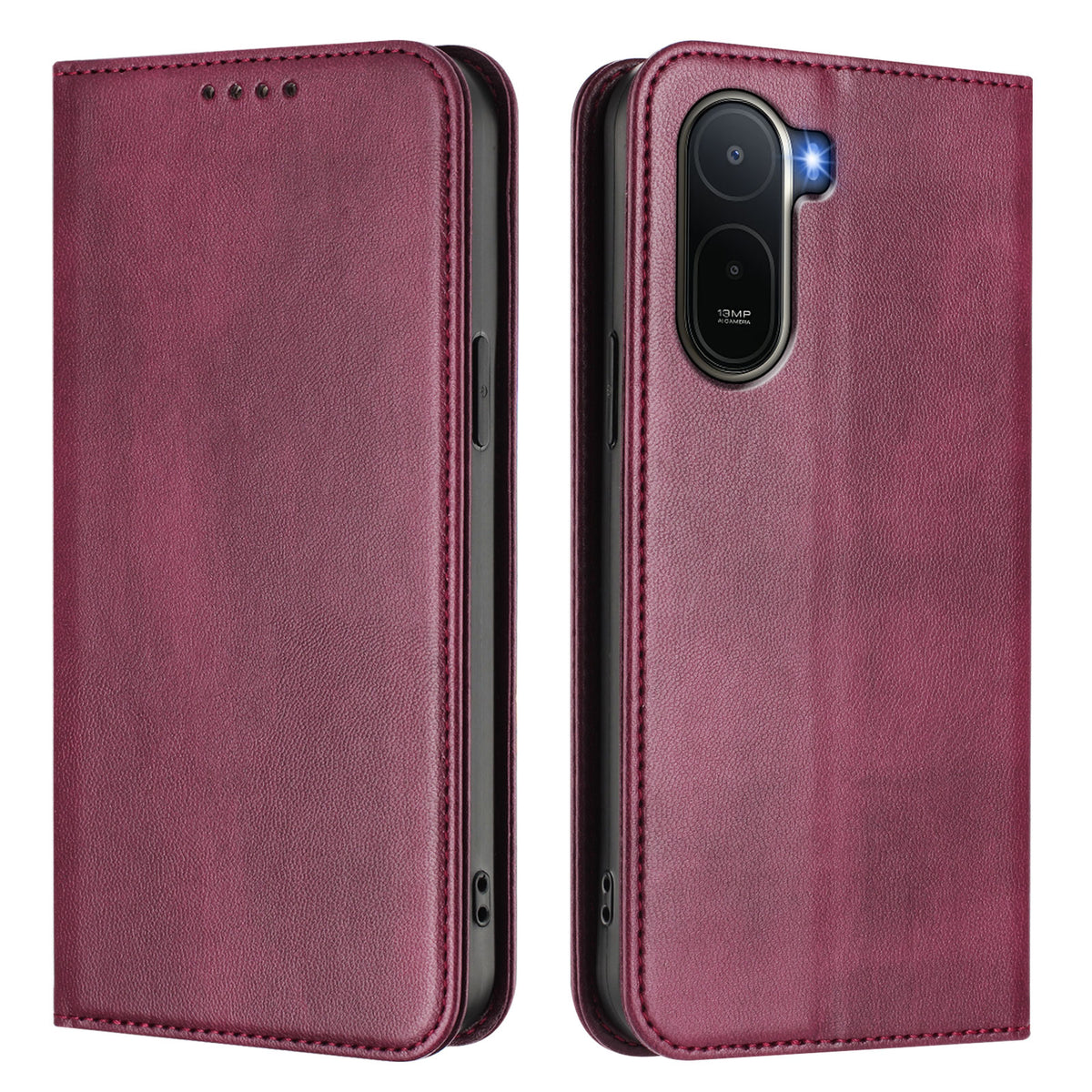 Xiaomi Redmi A7 Pro 4G (171.56mm) / Xiaomi Redmi A7 Pro 5G / Xiaomi Poco C85x 5G / Xiaomi Poco C81 4G Plånboksfodral Retro Textur RFID-blockerande läderfodral