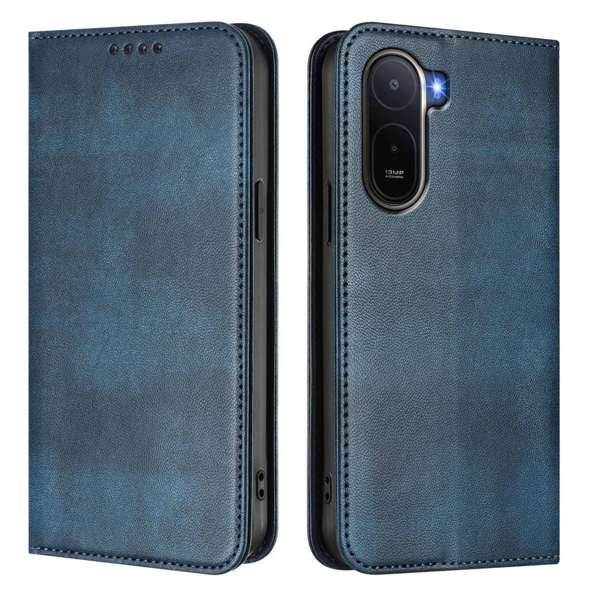 Xiaomi Redmi A7 Pro 4G (171.56mm) / Xiaomi Redmi A7 Pro 5G / Xiaomi Poco C85x 5G / Xiaomi Poco C81 4G Plånboksfodral Retro Textur RFID-blockerande läderfodral