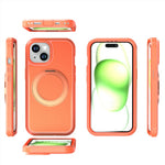 Til iPhone 13 / 14 Magnetisk cover med roterende støttefod PC + TPU Anti-drop Telefoncover
