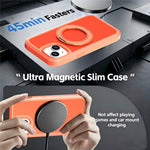 Til iPhone 13 / 14 Magnetisk cover med roterende støttefod PC + TPU Anti-drop Telefoncover