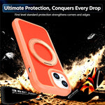 Til iPhone 13 / 14 Magnetisk cover med roterende støttefod PC + TPU Anti-drop Telefoncover