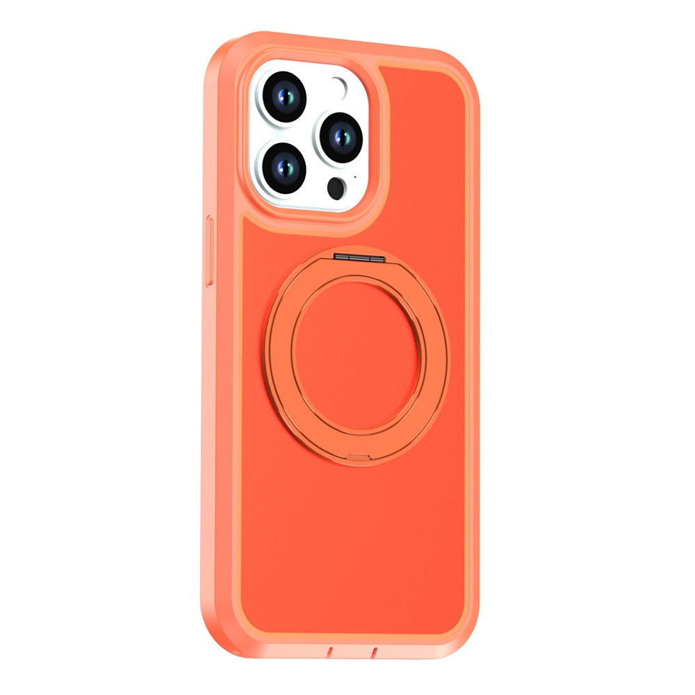 Til iPhone 14 Pro Magnetisk Etui Roterende Støtteben PC + TPU Anti-fald Telefoncover