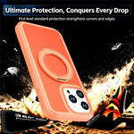 Til iPhone 14 Pro Magnetisk Etui Roterende Støtteben PC + TPU Anti-fald Telefoncover
