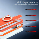Til iPhone 14 Pro Magnetisk Etui Roterende Støtteben PC + TPU Anti-fald Telefoncover